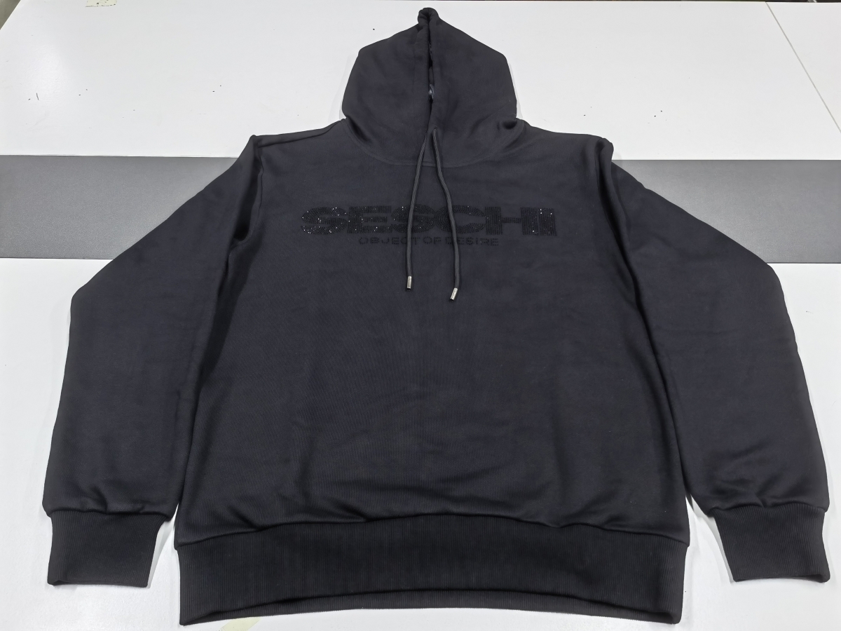 Awọn Hoodies Dudu Yiya Aṣa, Hood Pẹlu Satin Lining Hoodies, Aṣa Rhinestone Logo Hoodies ataja China-YIZHE- Hoodies, Jakẹti, Sweatshirts, leggings, aso, Rompers, T seeti, Tanki gbepokini, Skirts, Jeans, sokoto, sokoto